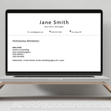 Load image into Gallery viewer, Professional References Page- JFM Pro Resumes
